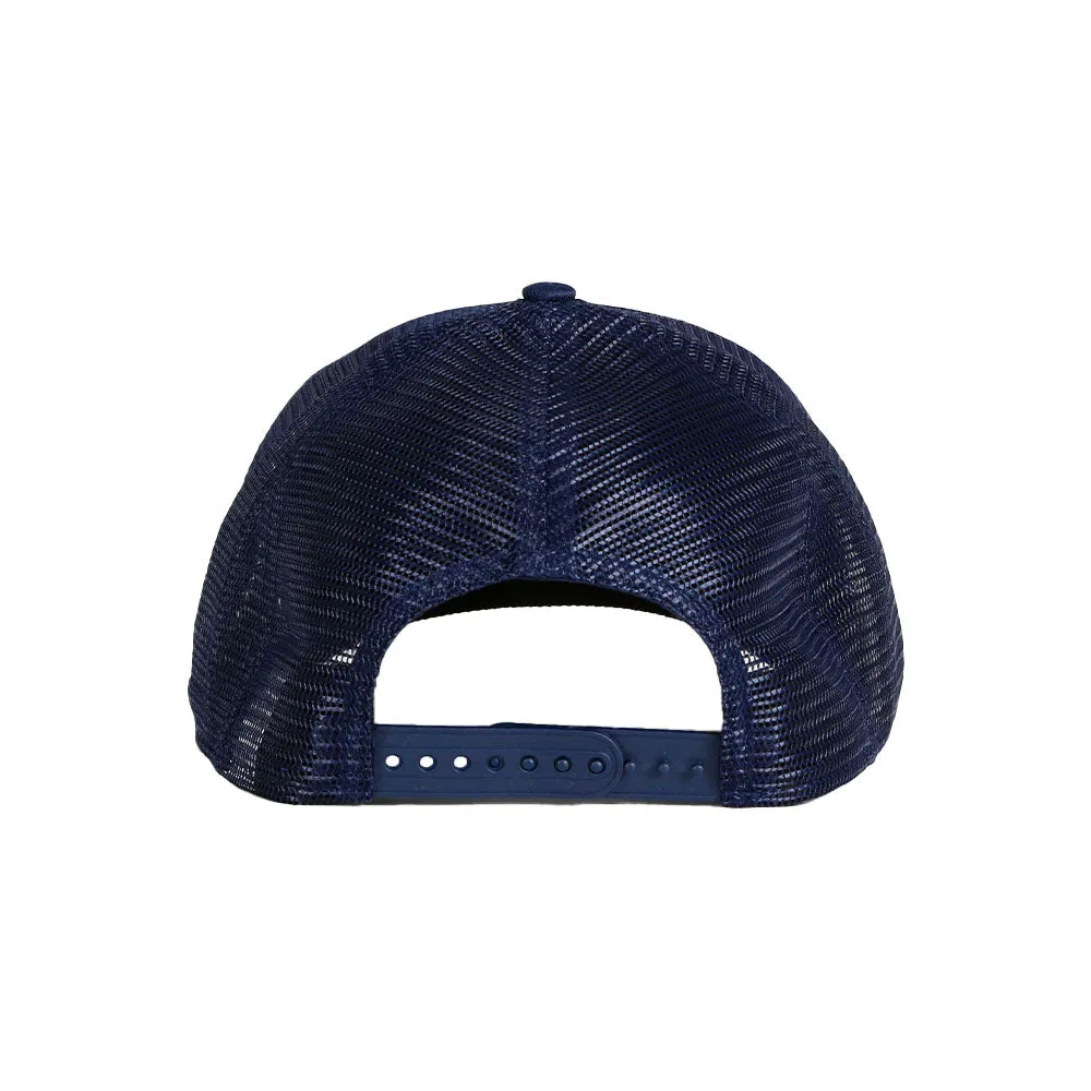 970SS CAMO TRUCKER CAP NAVY
