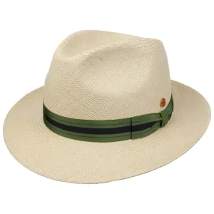 Albenga Green Stripes Panama Hat by Mayser