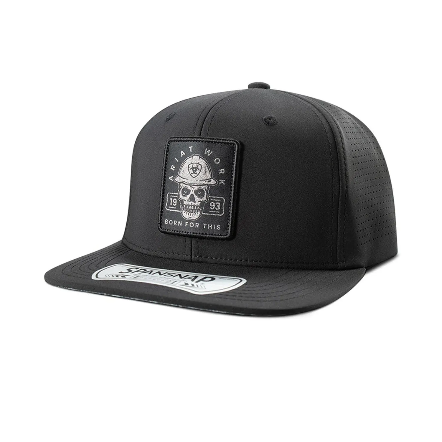 Ariat Men's Hard Hat Skull Graphic Patch Trucker Hat
