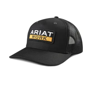 Ariat Men's Work Logo Patch Snapback Meshback Cap