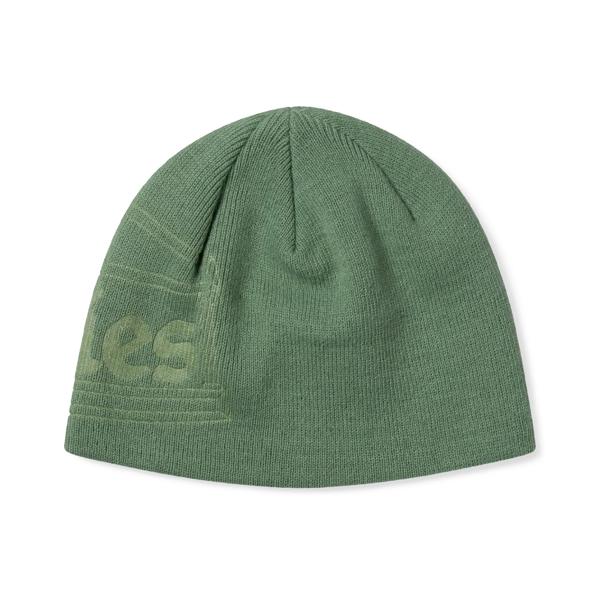 Aries Temple Embossed Skull Beanie Green