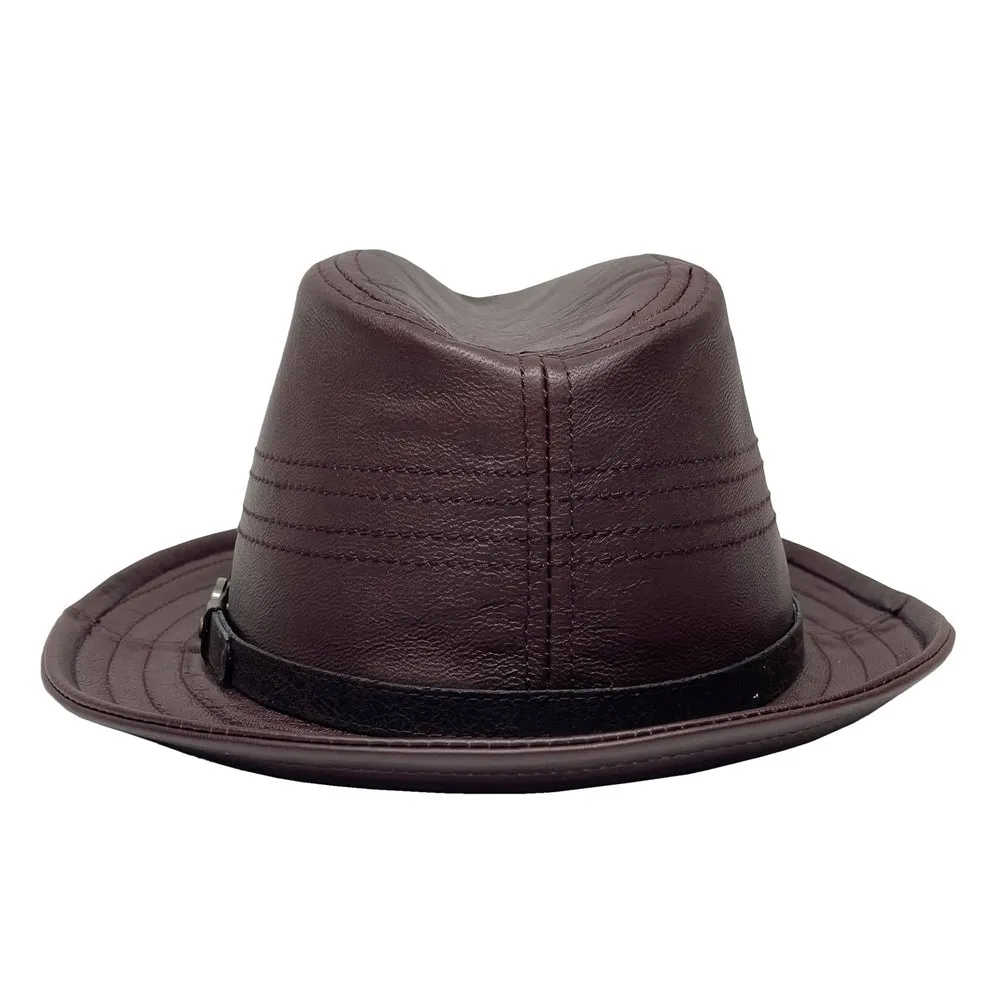 Balboa | Mens Leather Fedora Hat