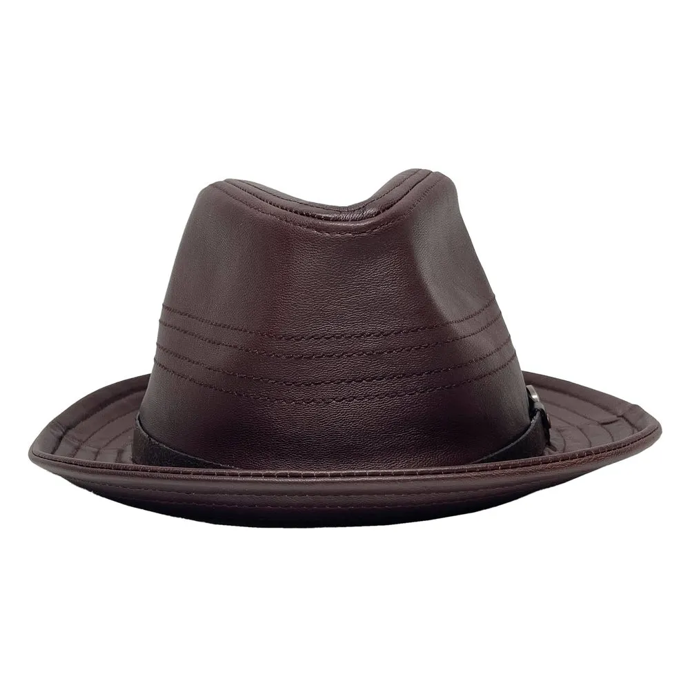 Balboa | Mens Leather Fedora Hat