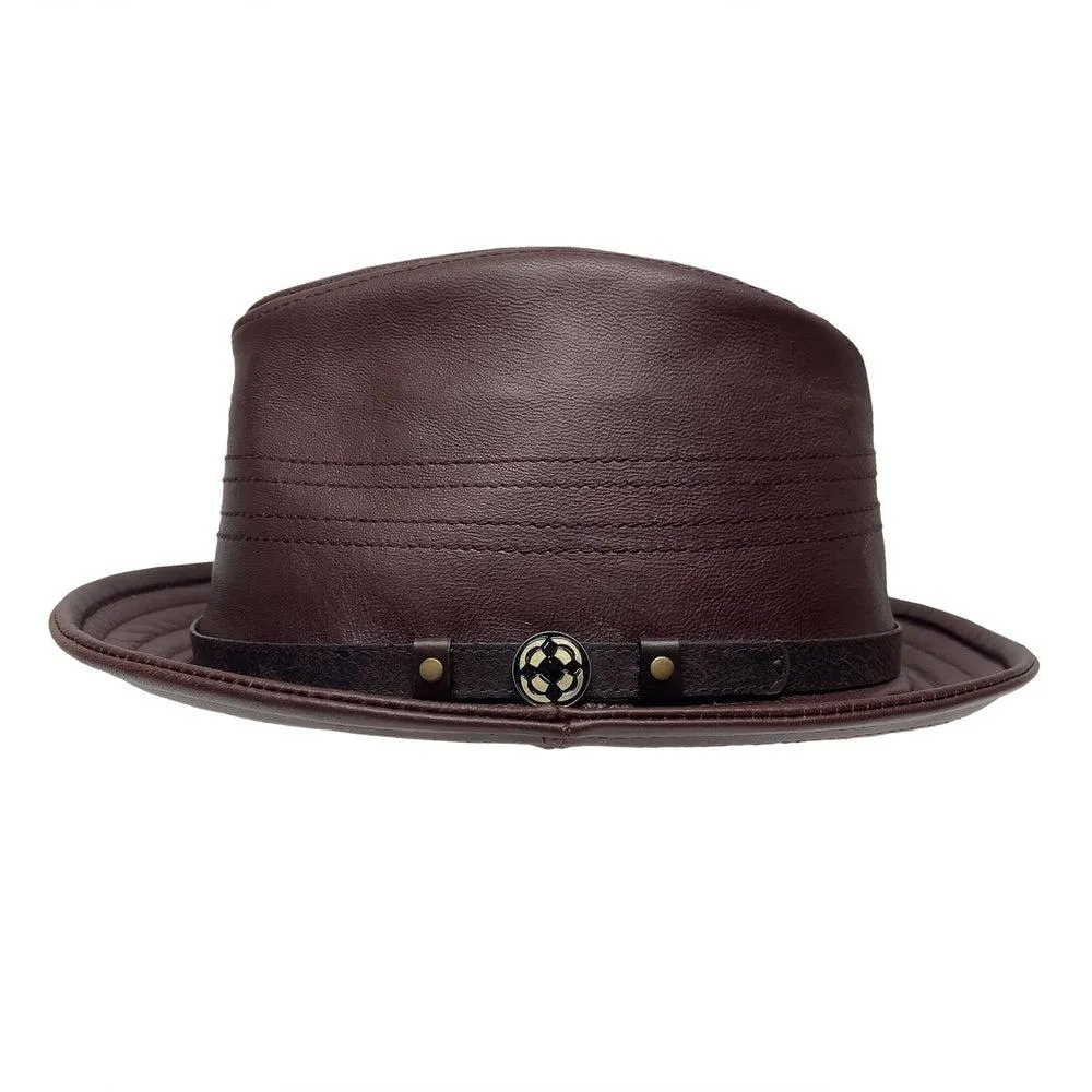 Balboa | Mens Leather Fedora Hat