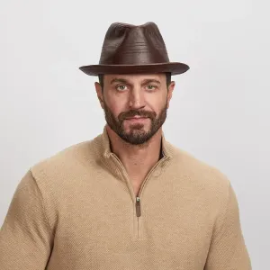 Balboa | Mens Leather Fedora Hat