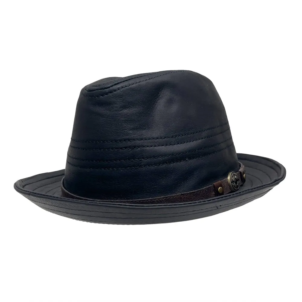 Balboa | Mens Leather Fedora Hat