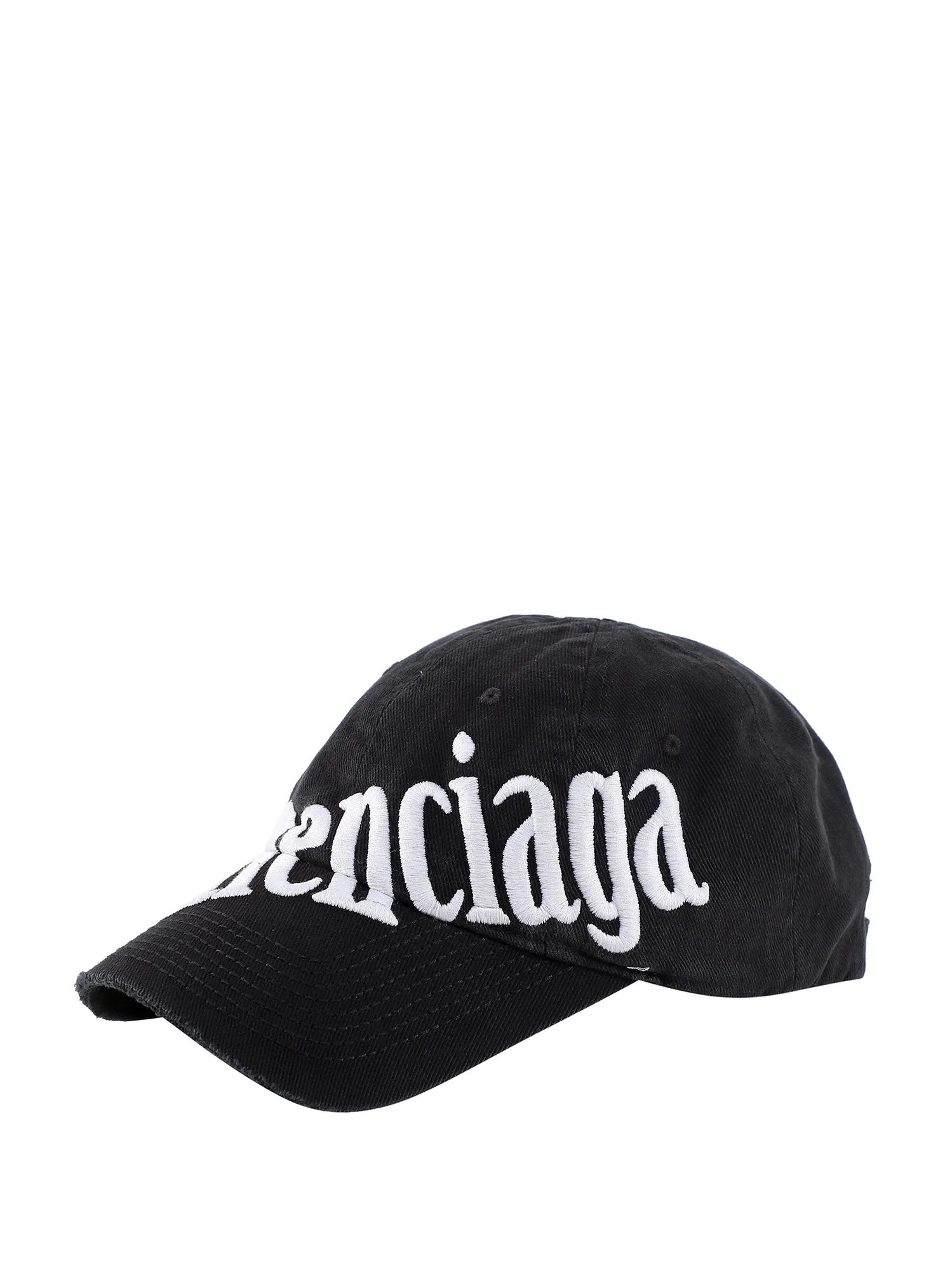Balenciaga Logo Embroidered Diagonal Cap