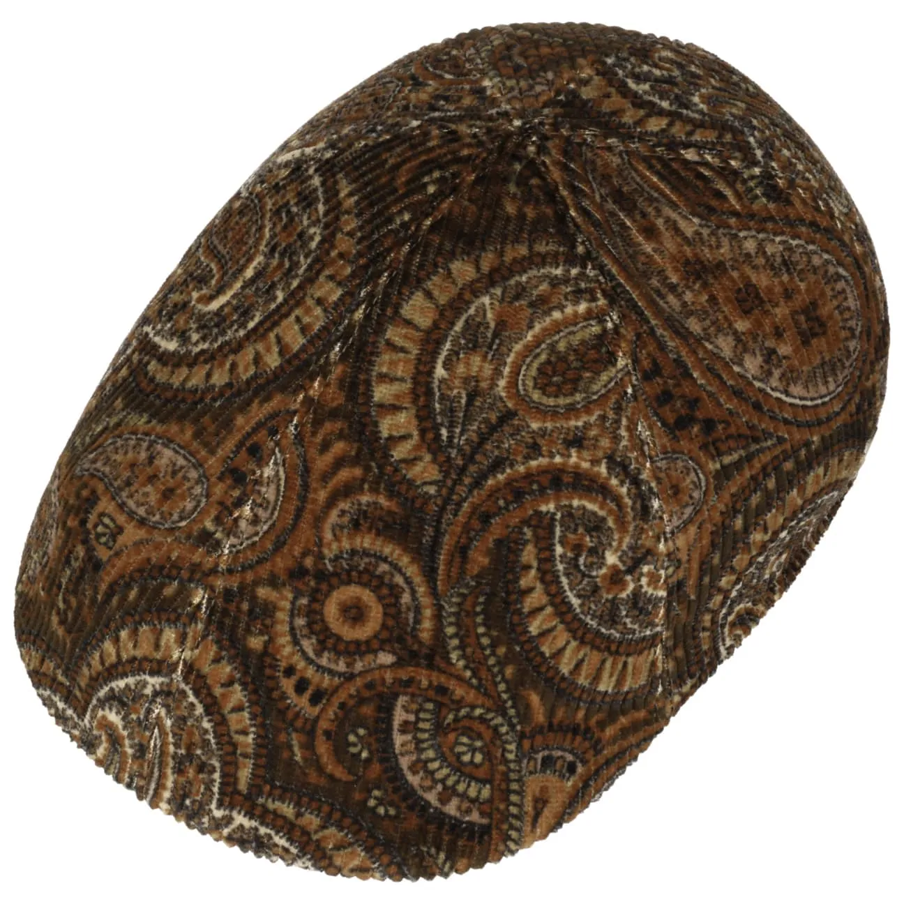 Billy Paisley Cord Flat Cap Zechbauer by Mayser