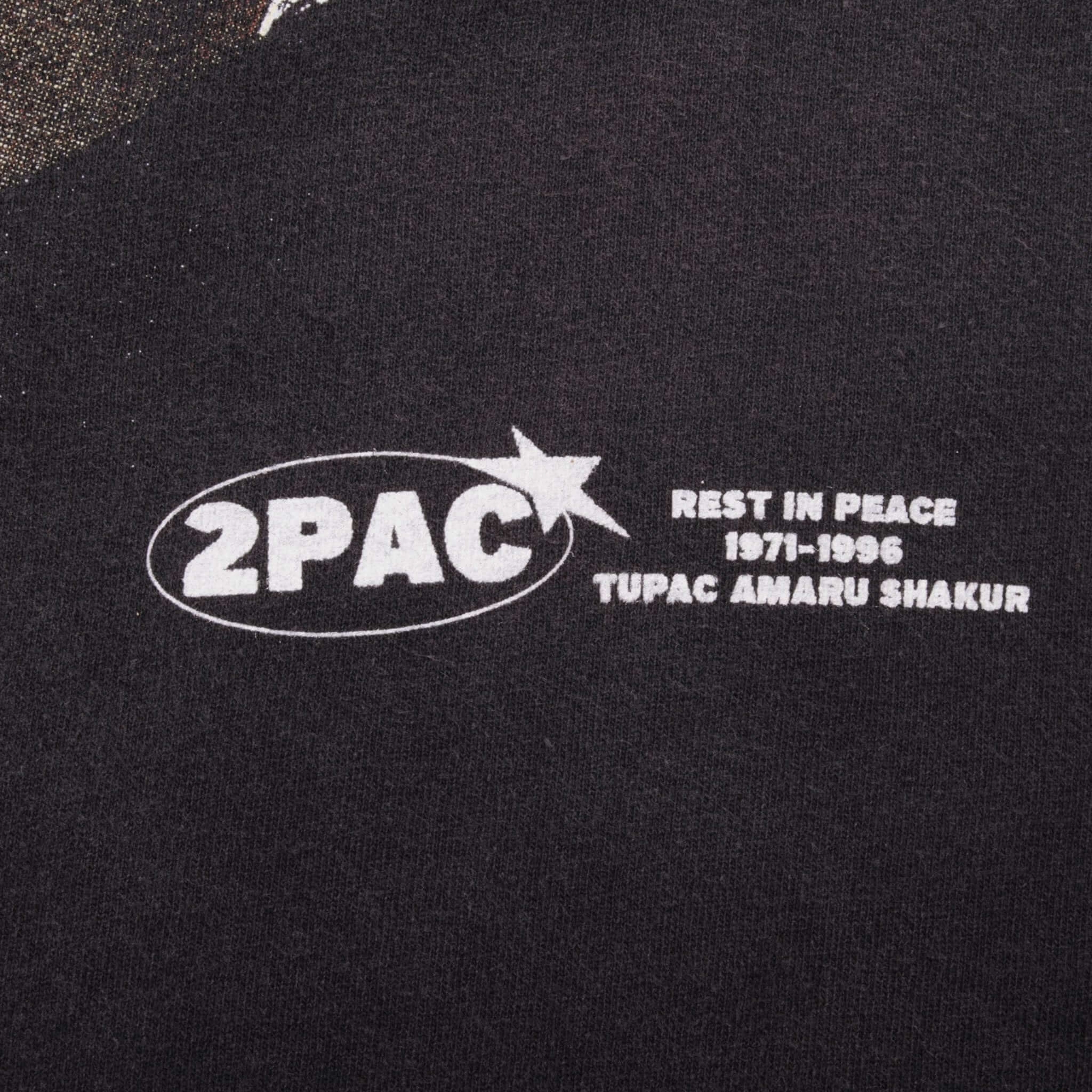 BOOTLEG RAP TEE SHIRT 2PAC TUPAC I WONDER IF HEAVEN GOT A GHETTO SIZE XL