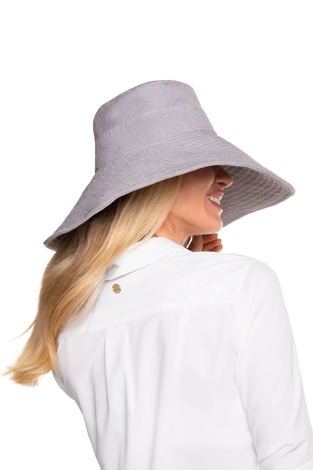 Brittany Beach Hat | Black/White