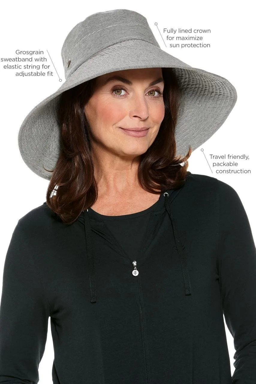 Brittany Beach Hat | Black/White