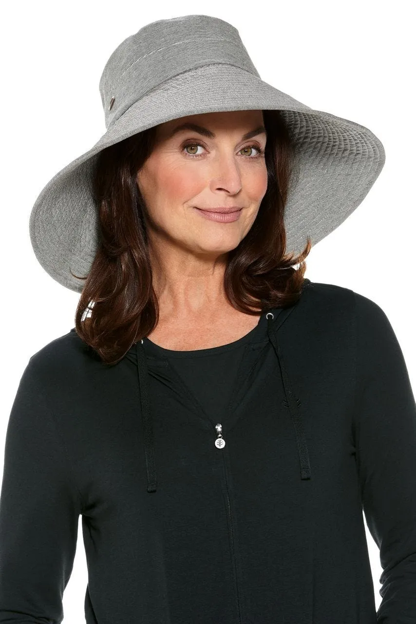Brittany Beach Hat | Black/White