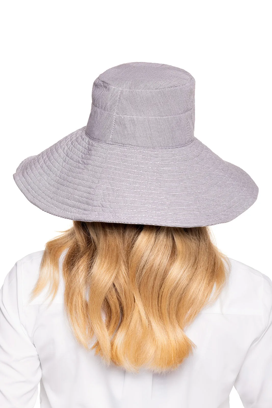 Brittany Beach Hat | Black/White