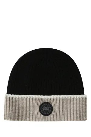 Canada Goose Logo Patch Ribbed Beanie