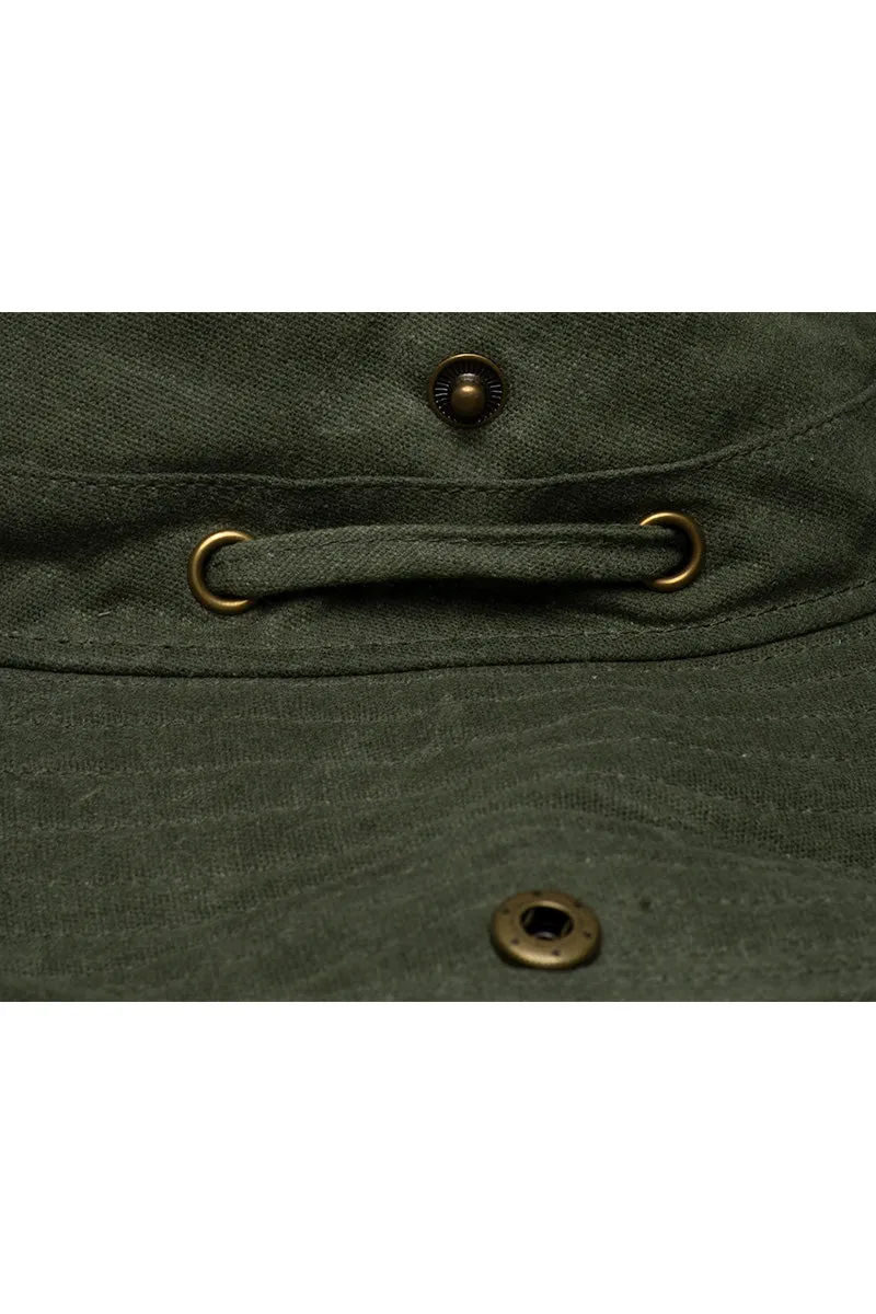 Charlie Cotton Bucket Hat | Forest Green