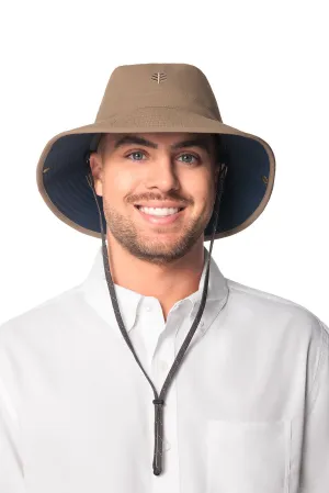 Chase Featherweight Bucket Hat | Khaki/Navy