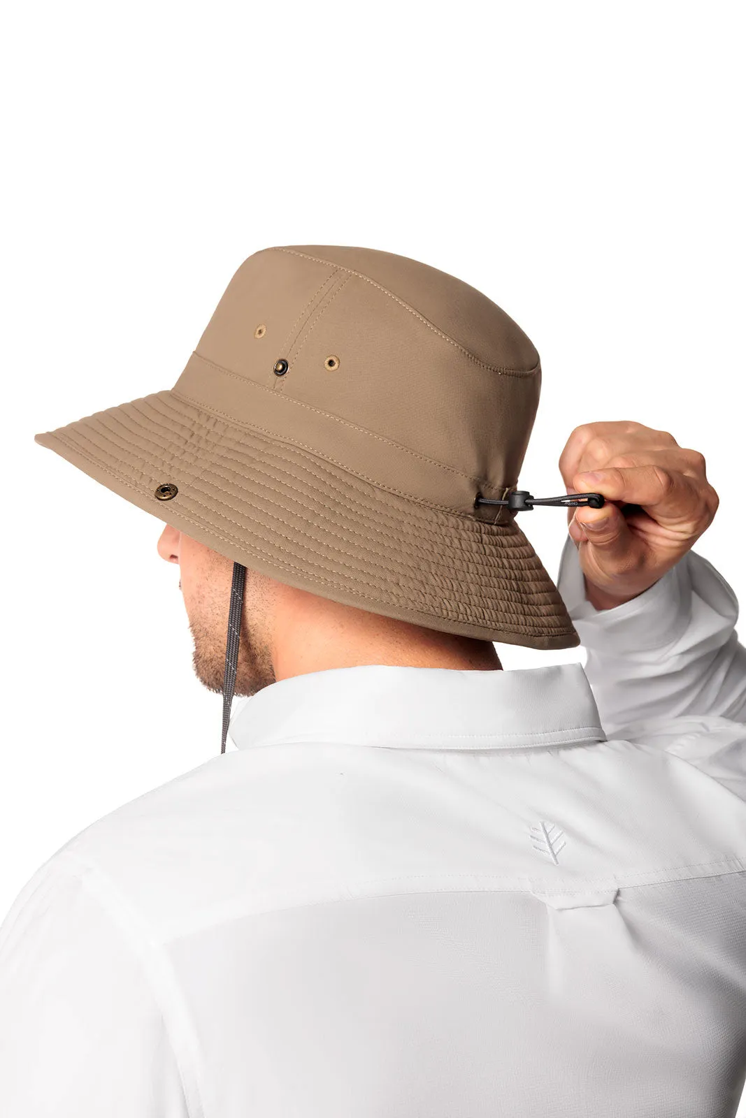 Chase Featherweight Bucket Hat | Khaki/Navy