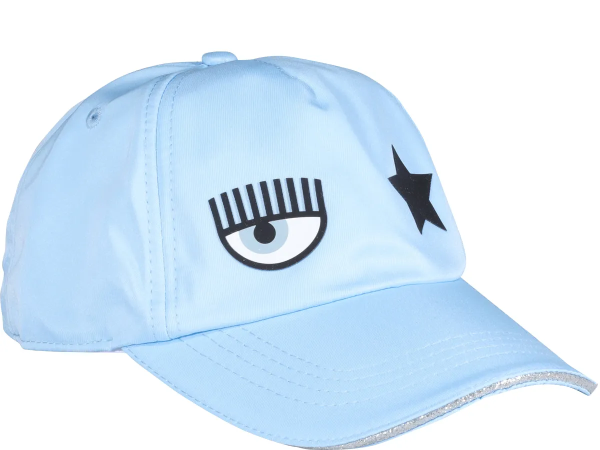 Chiara Ferragni Eyelike Patch Baseball Cap