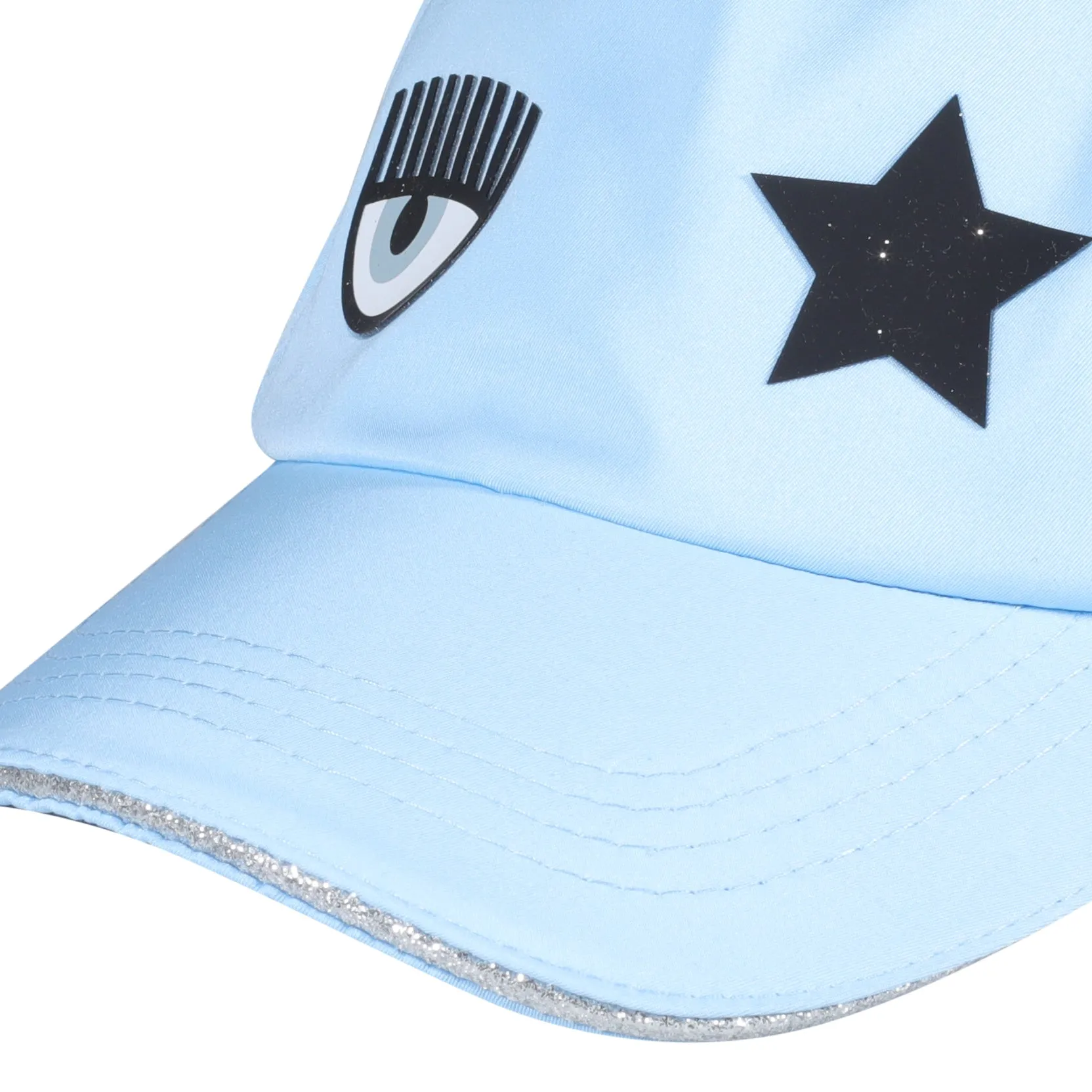 Chiara Ferragni Eyelike Patch Baseball Cap