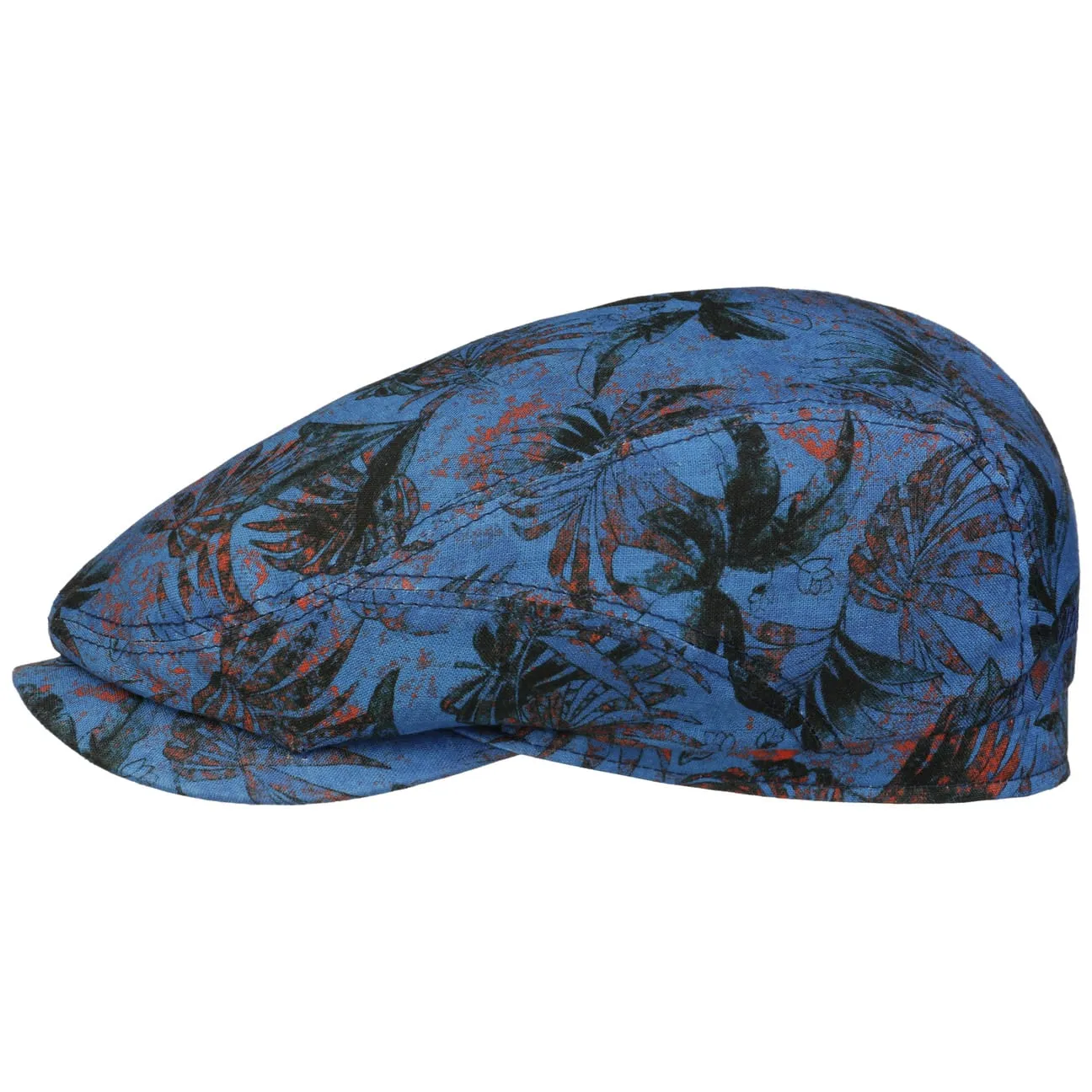 Conteo Sustainable Linen Flat Cap by Stetson