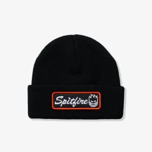 Courier Patch Cuff Beanie (Black)