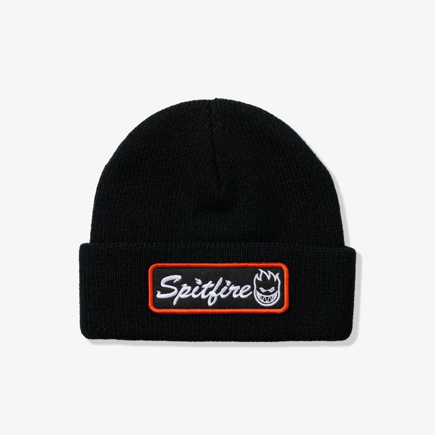Courier Patch Cuff Beanie (Black)