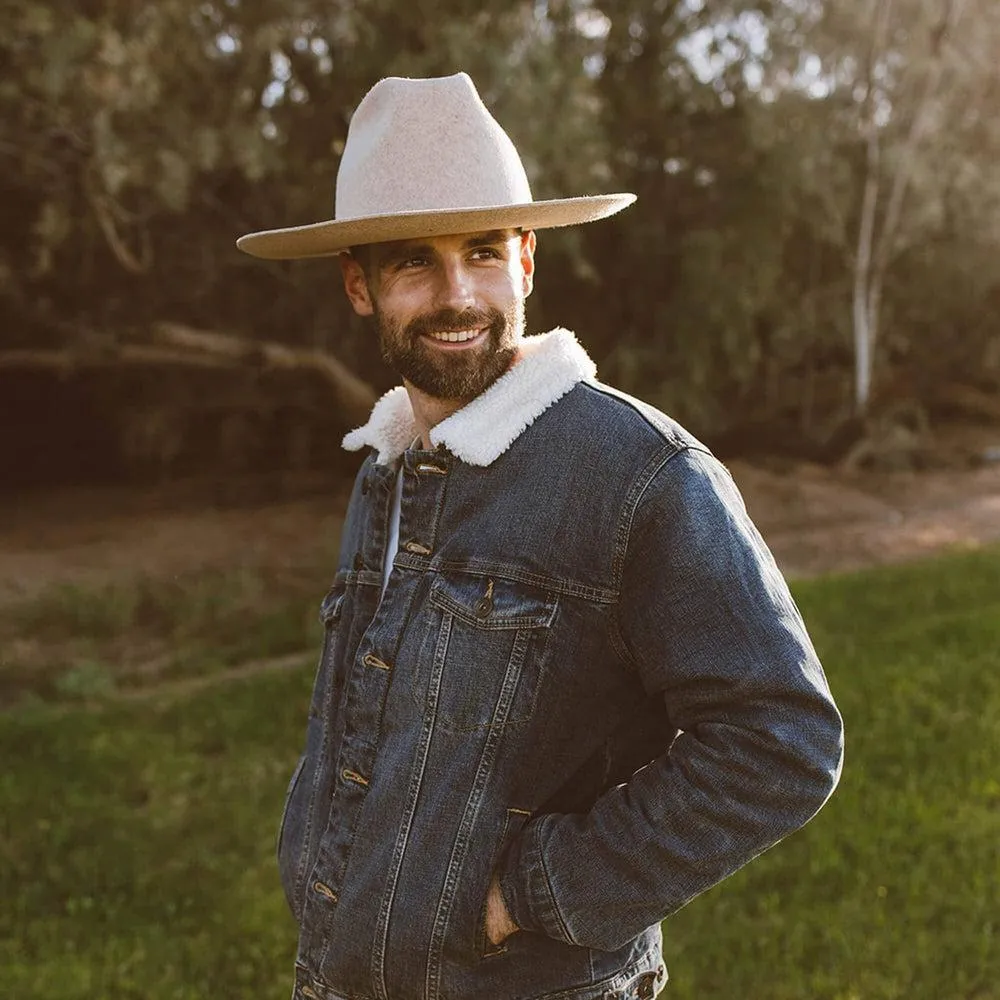 Crescent | Mens Flipped Brim Felt Hat