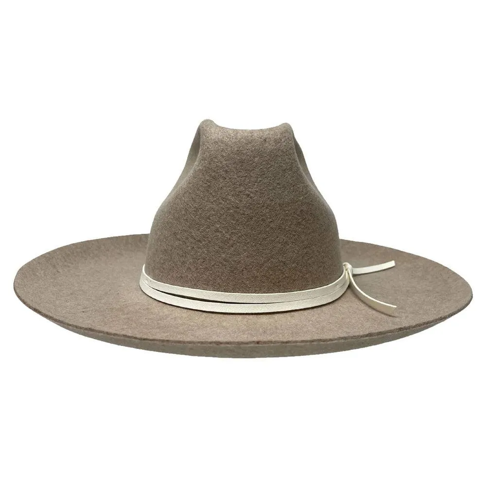 Crescent | Mens Flipped Brim Felt Hat