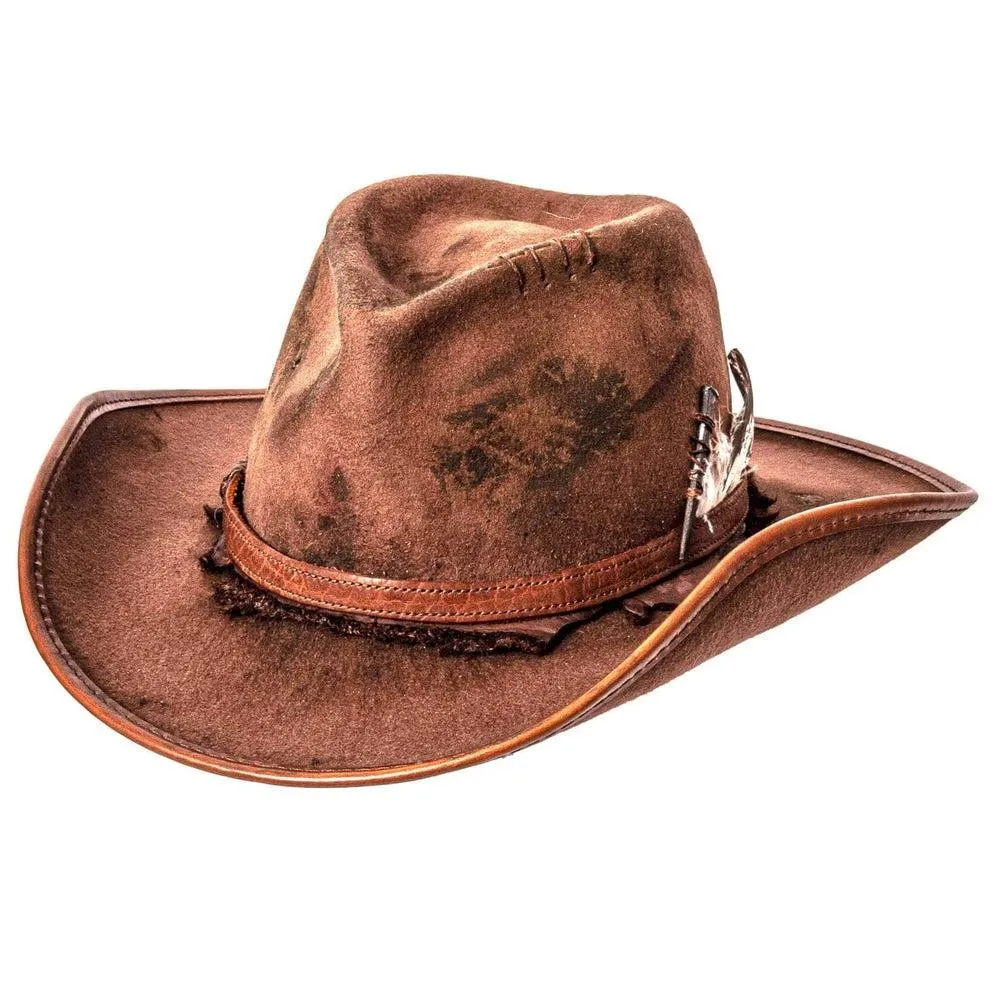 Duke | Womens Brown Felt Cowgirl Hat