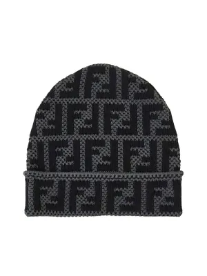 Fendi Allover FF Motif Beanie