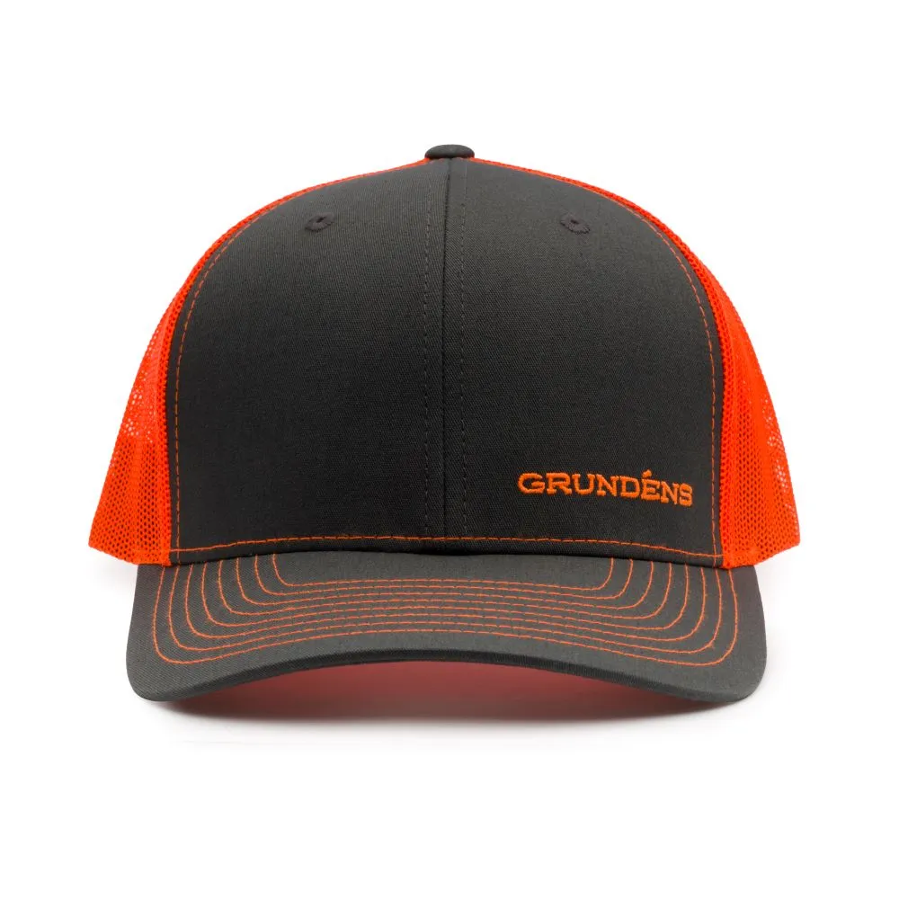 Grundéns Offset Embroidered Logo Trucker Hat