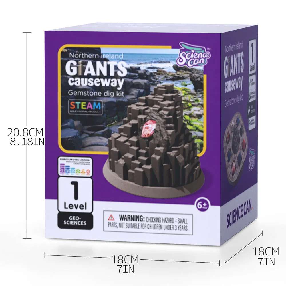 Hape Science Can Northern Ireland Giants Causeway Gemstone Dig Kit