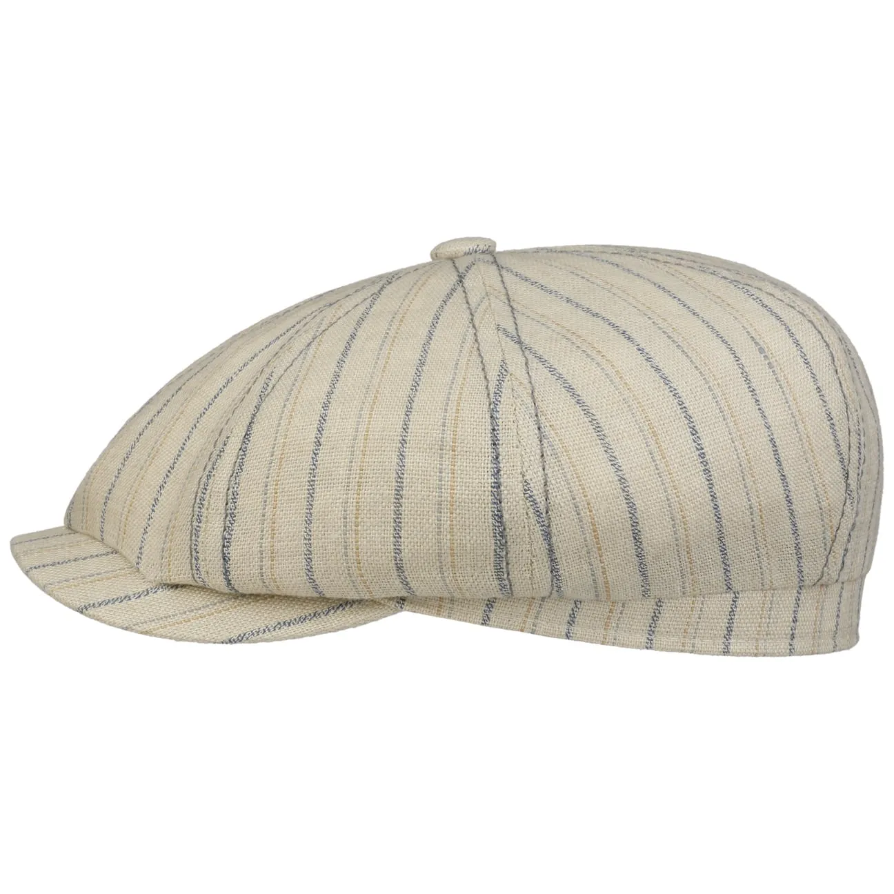 Hatteras Ledford Linen Flat Cap by Stetson