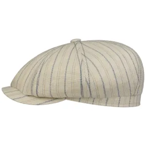 Hatteras Ledford Linen Flat Cap by Stetson