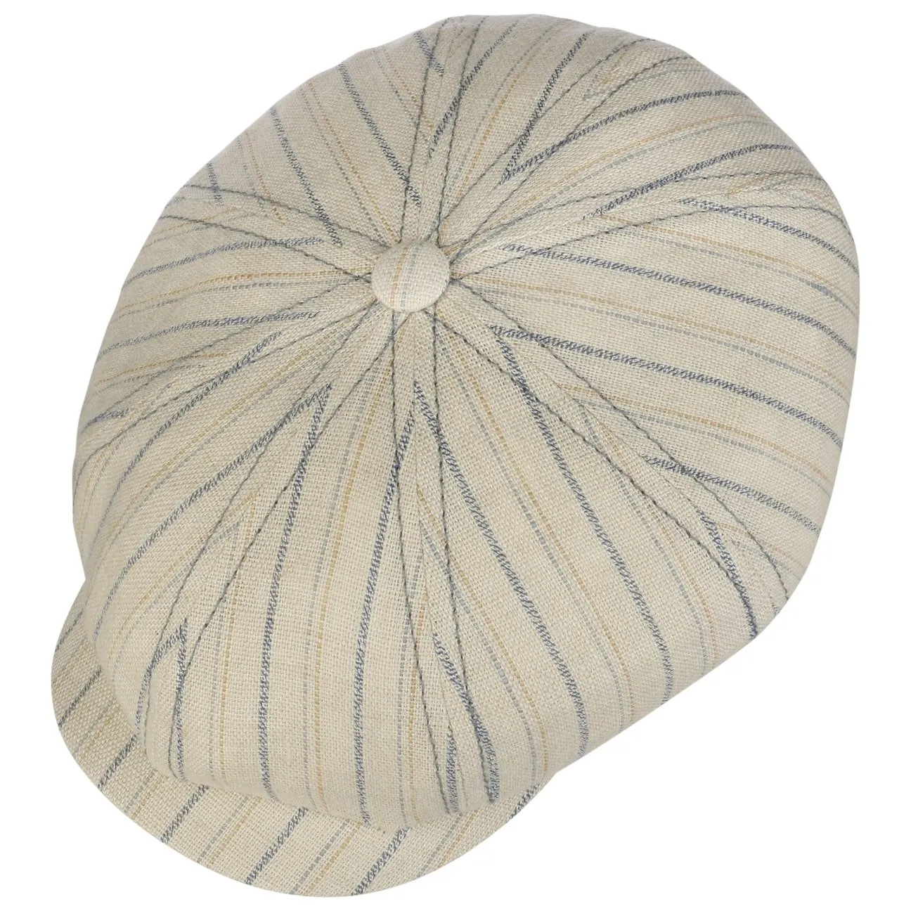 Hatteras Ledford Linen Flat Cap by Stetson