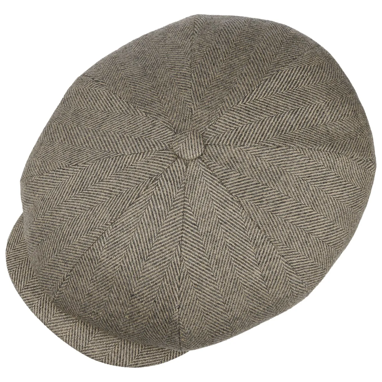 Hatteras Organic Herringbone Flat Cap by Stetson