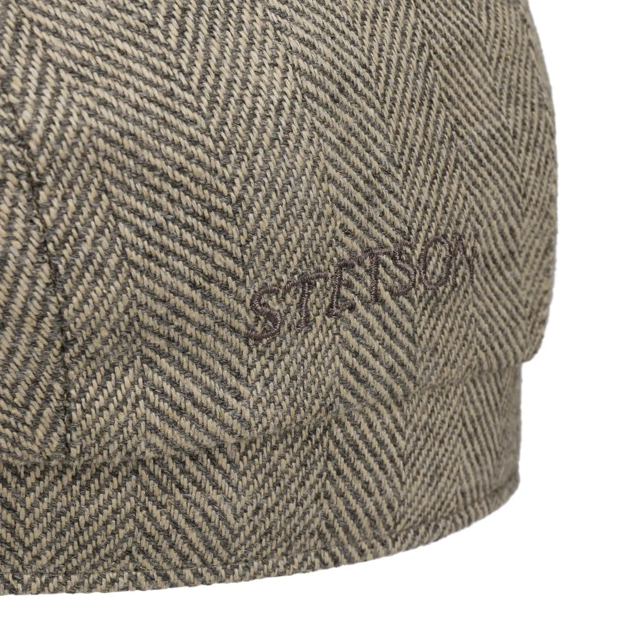 Hatteras Organic Herringbone Flat Cap by Stetson