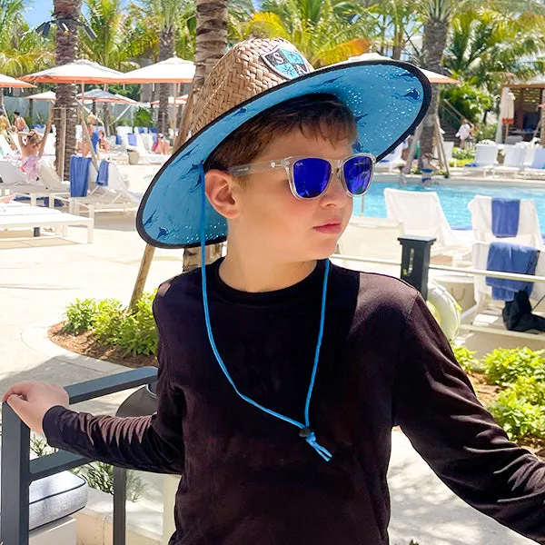 Kids Under Brim Straw Hat | Baby Shark