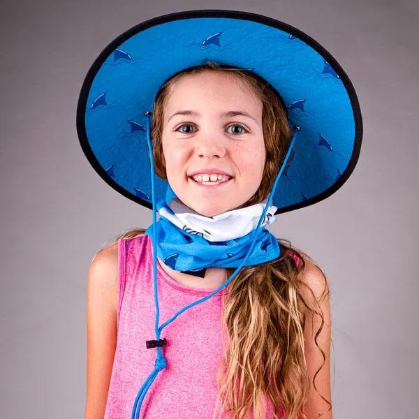 Kids Under Brim Straw Hat | Baby Shark