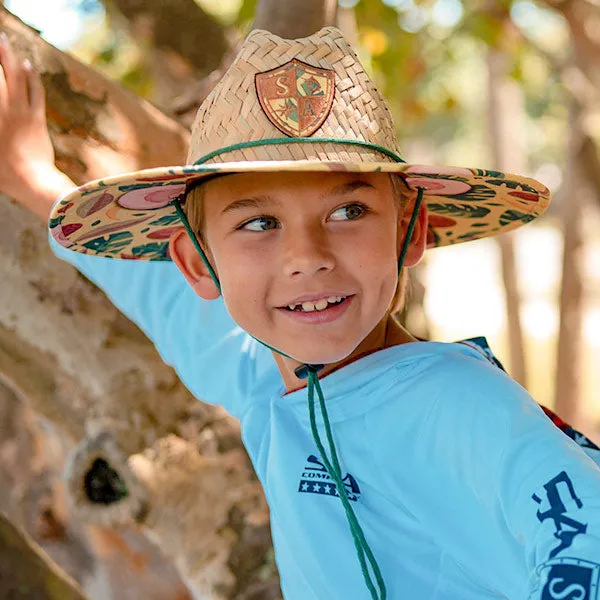 Kids Under Brim Straw Hat | Monkey