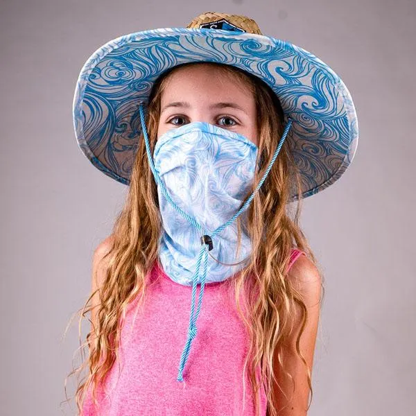 Kids Under Brim Straw Hat | Tidal Waves