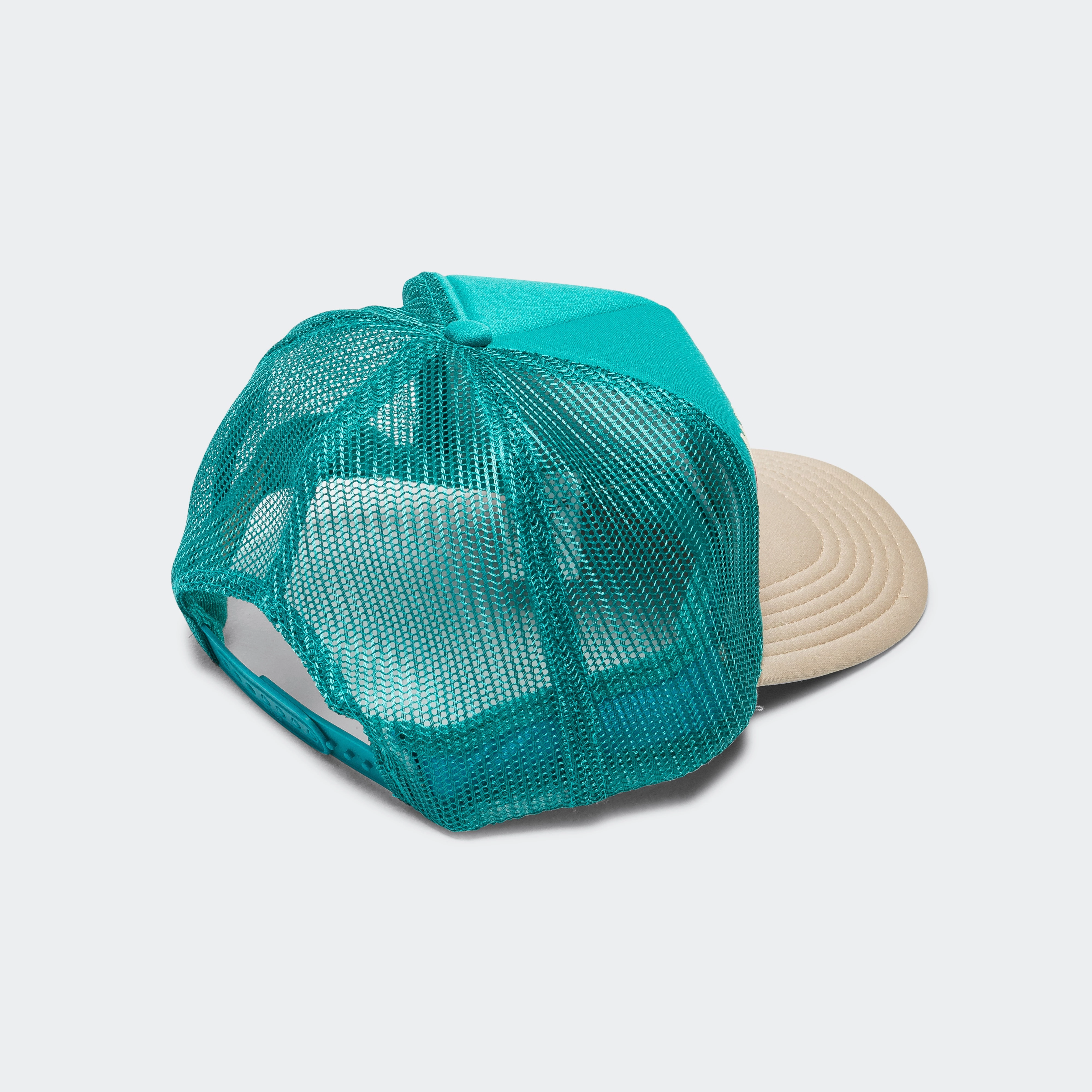 KOUNTRY DIRTY SHRINK Trucker CAP - Turquoise x Beige