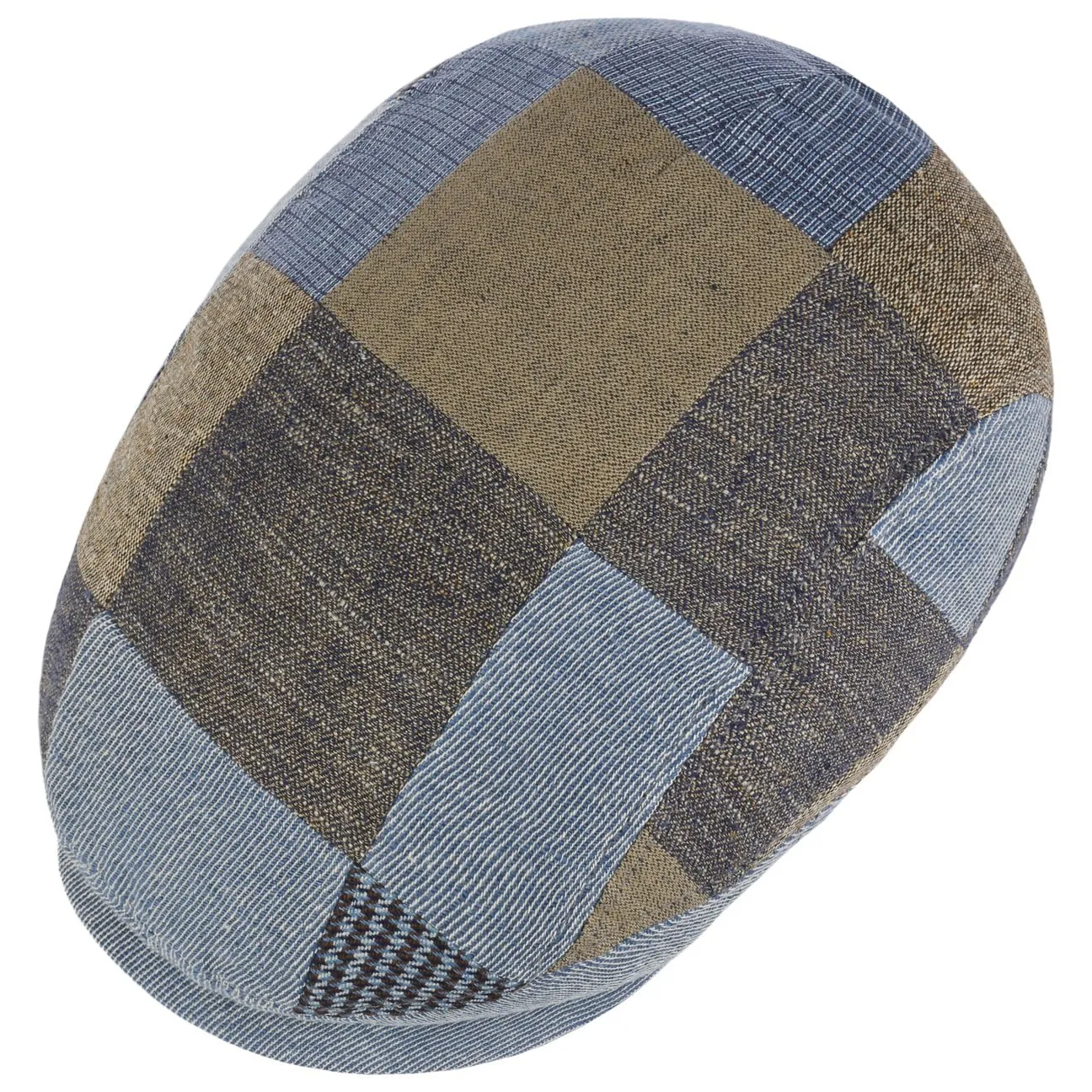 Laughlin Driver Patchwork Flat Cap by Stetson