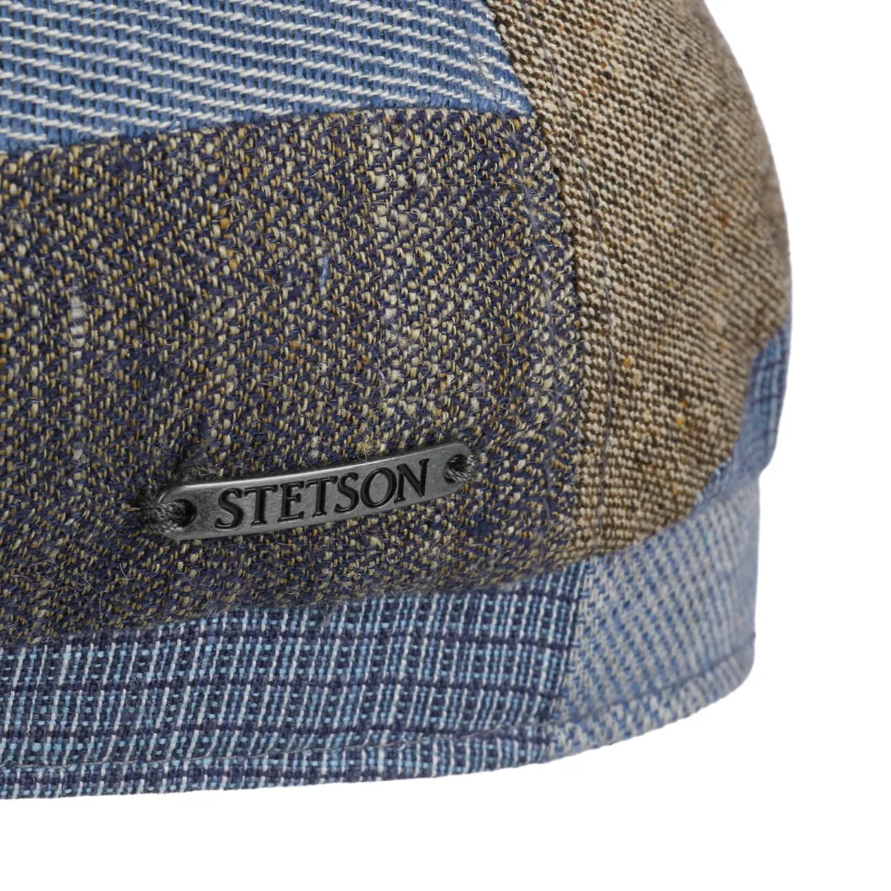 Laughlin Driver Patchwork Flat Cap by Stetson