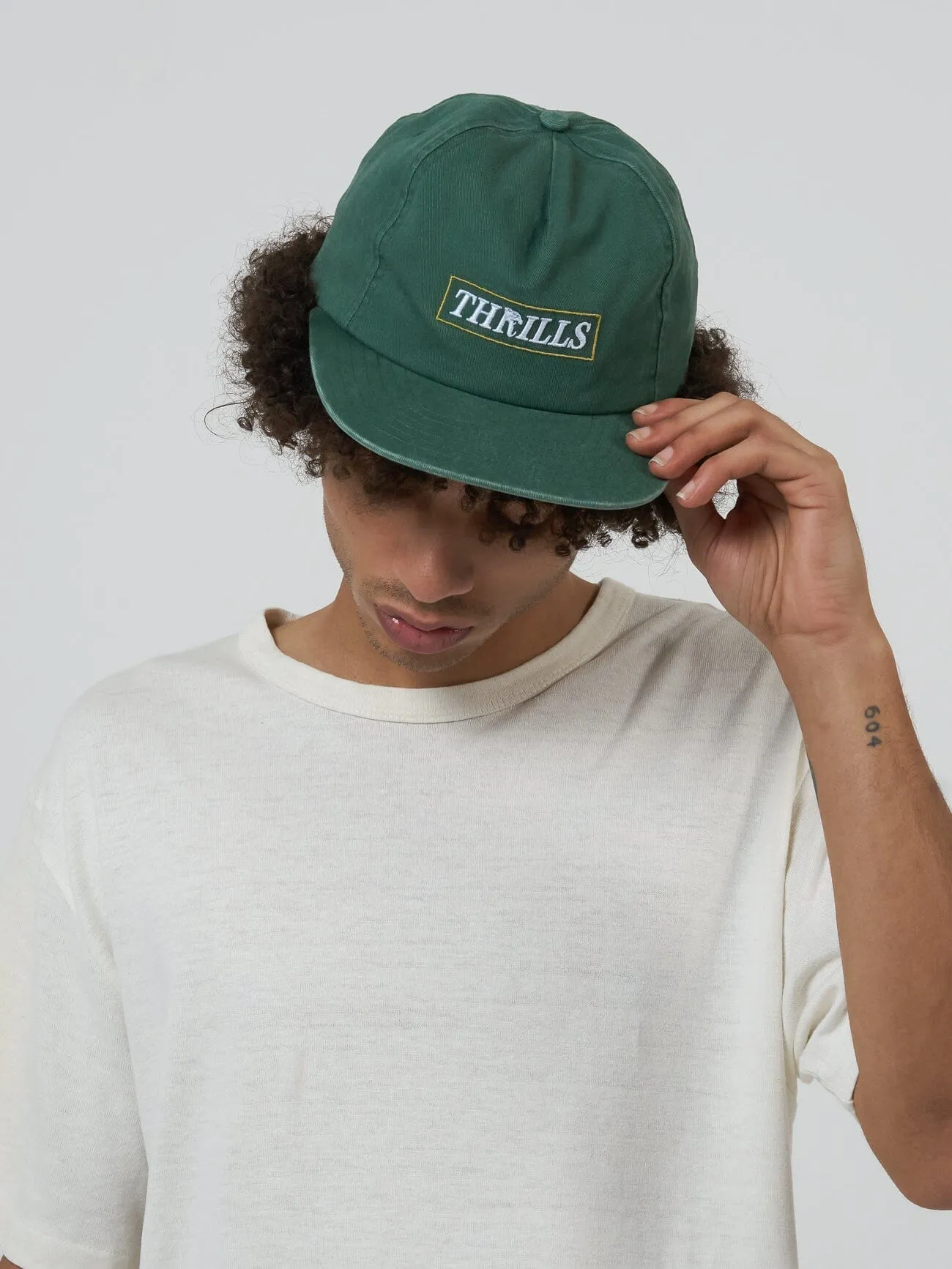 Lucky Strikes Twice 5 Panel Cap - Hunter Green