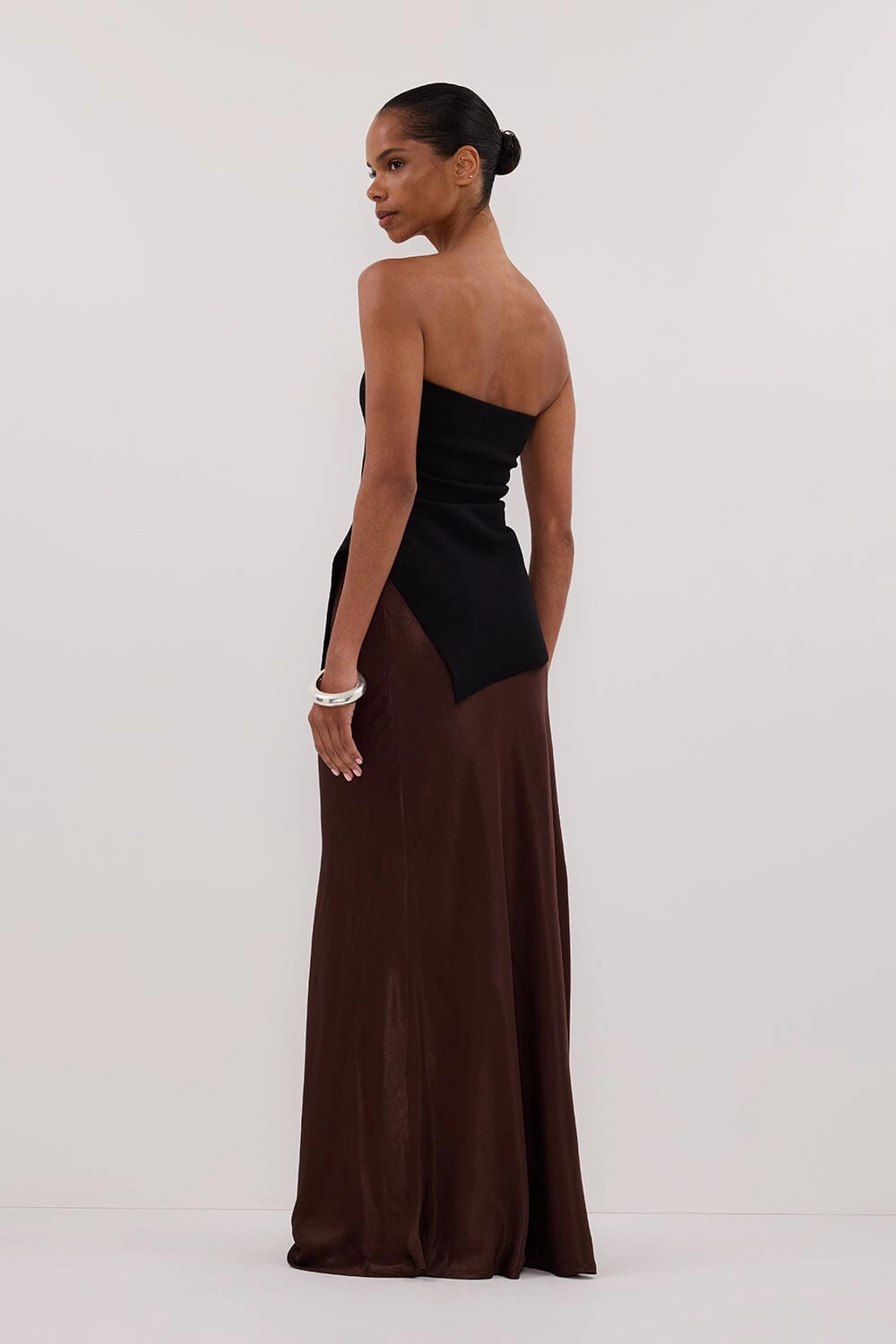 LUKE BLACK LONGLINE BANDEAU TOP
