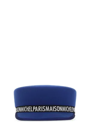 Maison Michel Abby Logo Embroidered Hat