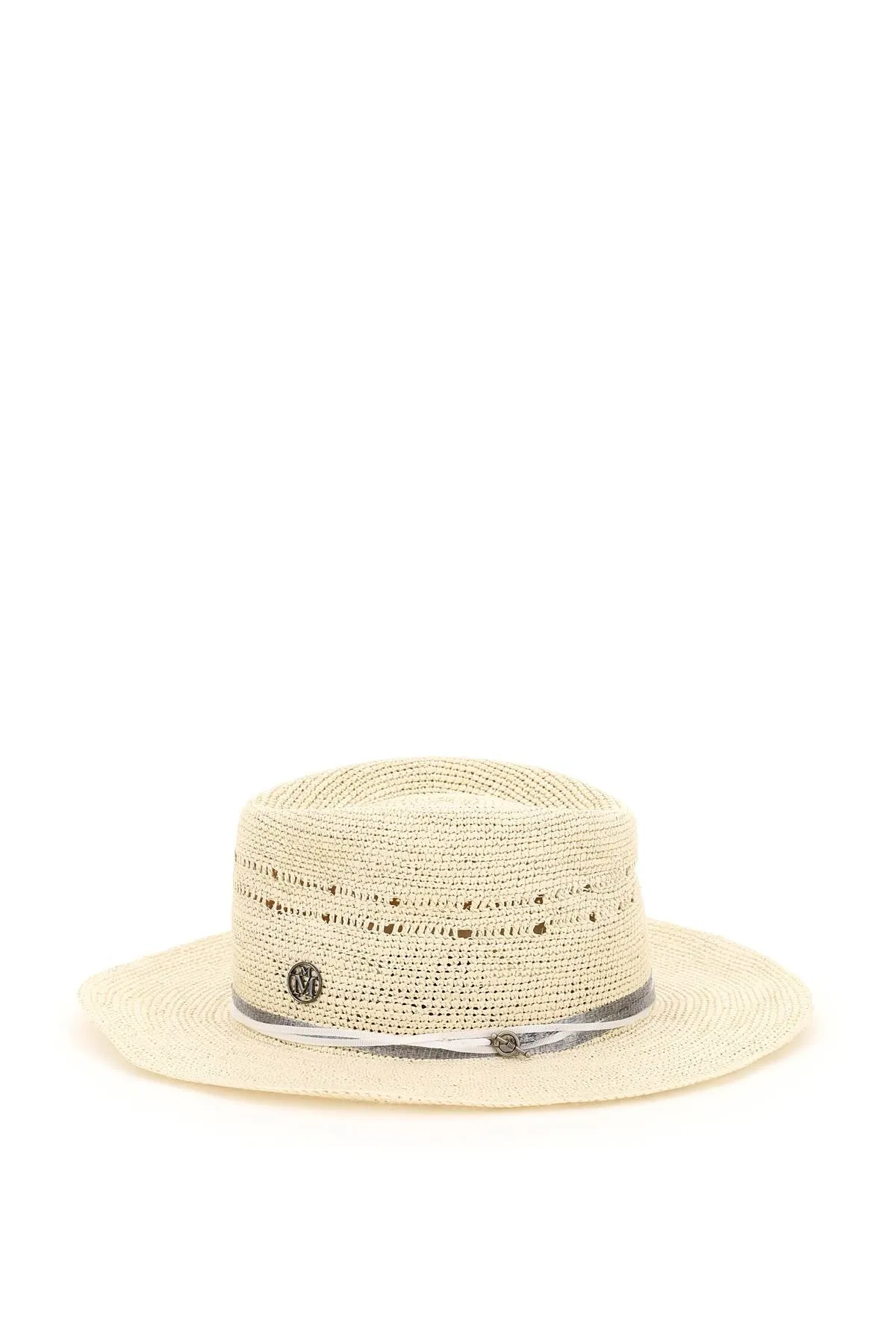 Maison Michel	 André Logo Plaque Fedora Hat