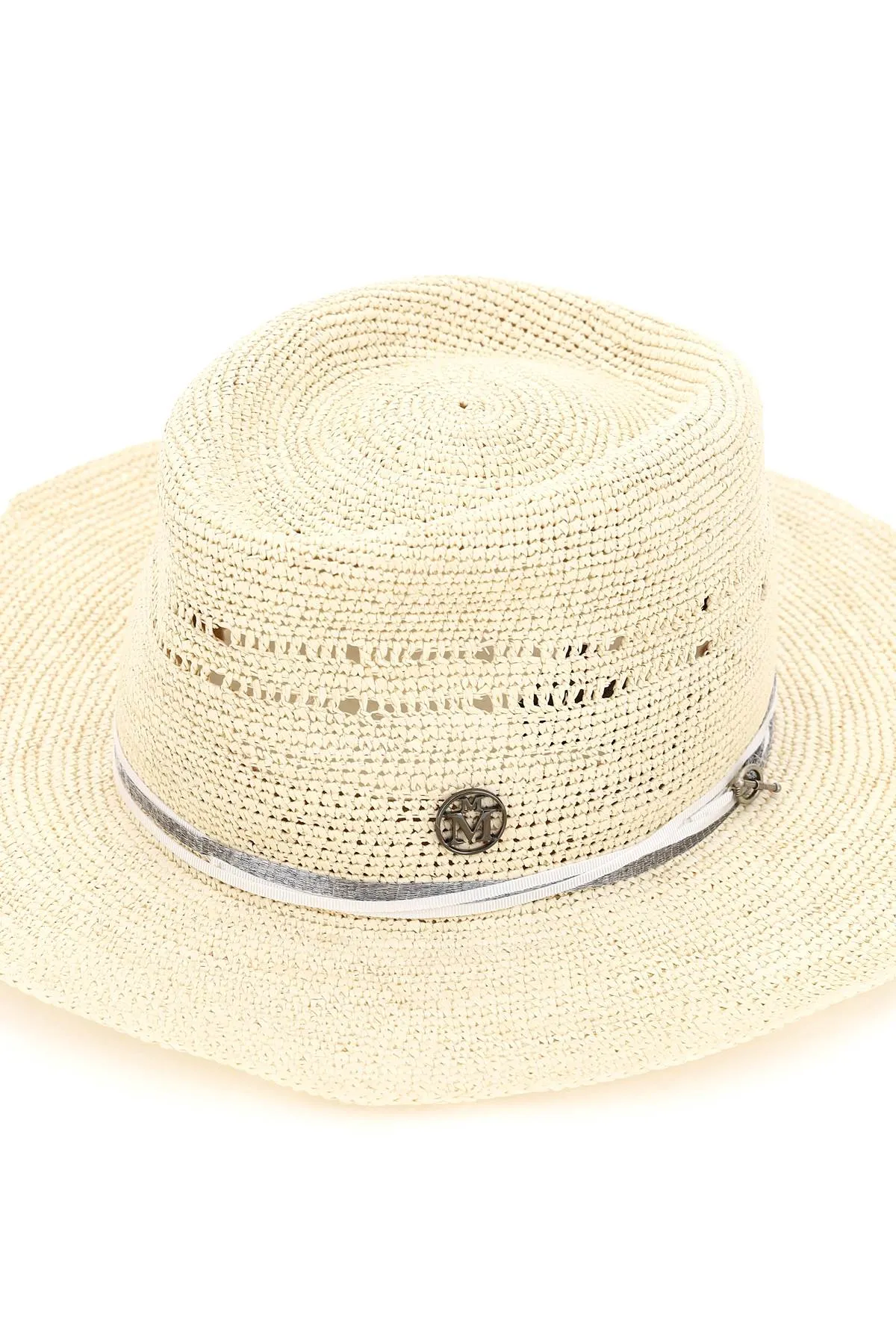 Maison Michel	 André Logo Plaque Fedora Hat