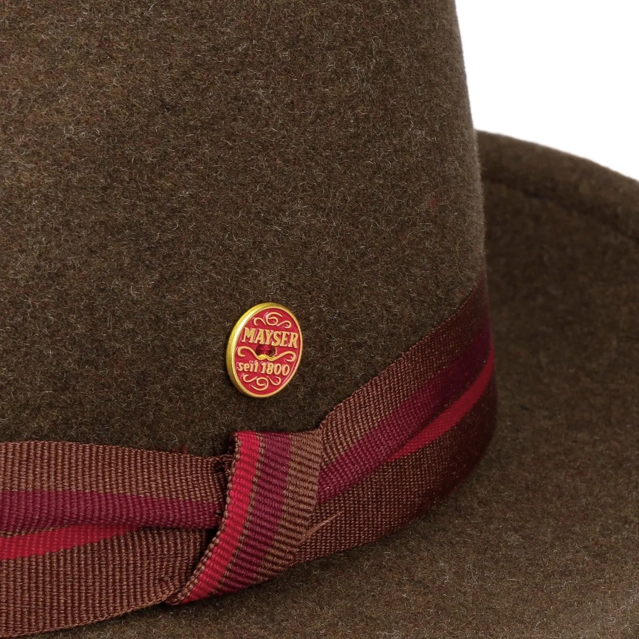 Maleo Stripes Trilby Wool Hat by Mayser